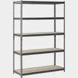 The racks modular design allows the unit to be assembled vertically as a single shelving unit or horizontally for a...