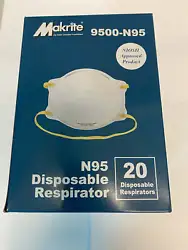 Explanation: The Makrite 9500 N95 Disposable Respirator protects against non-oil particulates keeping you safe from...