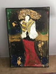 Vladimir Prodanovich. Neo expressionist painter. Listed. 61”x42” “ Uptown Girl “This artist has a great...