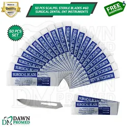 Exceptionally strong and uniformly sharpened to maximum acuity. These scalpel sterile blades used within the fields of...