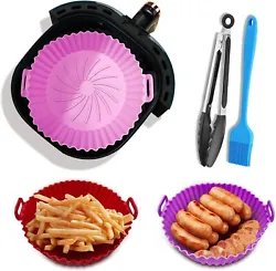 Air Fryer Reusable Liners;air Fryer Silicone Baking Mat Are Waterproof,Non-stick And Oil Resistant Heat Resistant,It Is...