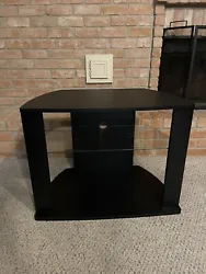 Black TV Stand. Used mainly for a 32