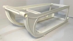 VTG 2-Tier 12 Ounce Can Storage Organizer Automatic Drop-Down Fridge Dispenser.  Level in last picture shows how slant...