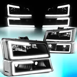 03-06 Chevy Avalanche 1500 2500 (Fits Models without Cladding Only). Sold as a Set of Headlight & Bumper Light (Driver...