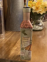 Wine Things Red Bistro Oil Bottle. New. 12 inches tall including pouring spout. Very cute. Great for that special...