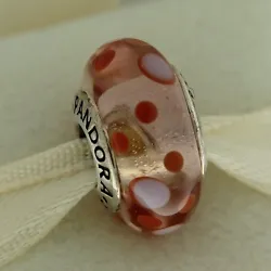 AUTHENTIC PANDORA. Made of. 925 sterling silver & murano glass.