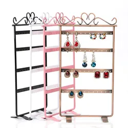 Suit for storing or displaying your favorite jewelry, like earrings, necklaces and rings, etc. DURABLE---This item is...