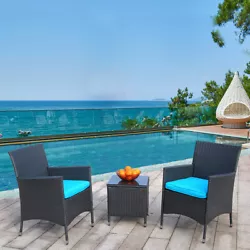 Rattan Wicker Chairs: Thickly Cushioned Wicker Patio Sofa Set Chairs For Maximum Comfort, Conversation Sets Gives You A...