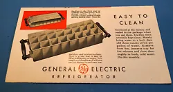 Vtg 1936 GE Du-flex General Electric Ice Cube Tray Brochure, 3 1/2 by 6”, light wear