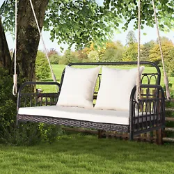 Color of PE Wicker: Mix Brown  Color of Cushion: Off White  Material: PE Wicker, Metal, Hemp, Polyester, Sponge ...