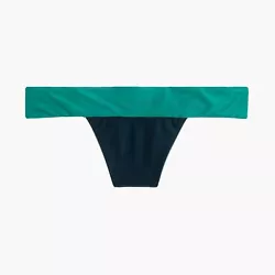 J. Crew Eco Banded Colorblock Bikini Bottom, Twilight Green Blue, reversible , Medium. Condition is New with tags....
