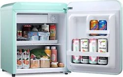 【Mini Fridge with Freezer】The mini fridge features 7 temperature settings, ranging from 32℉ to 50℉, that can be...
