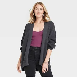 •Universal Thread open-front cardigan •Casual fit with a high-low hem •Midweight knit construction •Textured...