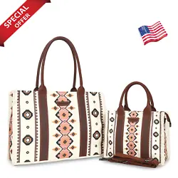A tote bag with ethnic characteristics. Simplicity And Fashion: The special style design of the Tote bag can be paired...