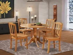 The drop leaf kitchen dining tables set are of compact size, that’s great for smaller dining area. Constructed out of...