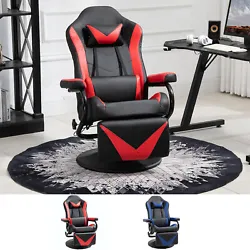 A 135° ergonomic reclining backrest, 360° all-around swivel seat, adjustable footrest, this office chair can provide...