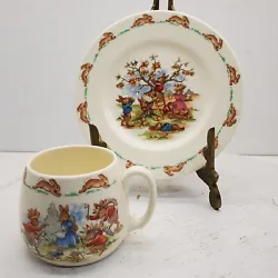 Royal Dalton Bunnykins Cup And Saucer. This cute pre-owned set is in excellent condition  with no chips,cracks or...