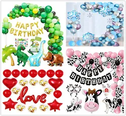 Premium Quality: All light pink white balloons and cow print balloons are made of latex, thicker and durable. cow print...