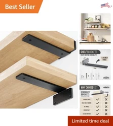 Floating Shelf Bracket. -Holds 160+lb. Genuine floating shelf experience with a special bracket design that disappears...