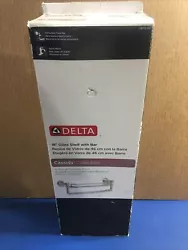 Delta 18” glass shelf with bar.Open box,never used.