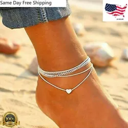 Love heart anklet is made of alloy and wax rope,it will not fade and break.