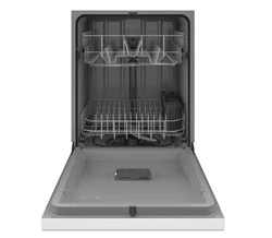 60 dBA Dishwasher - this quiet dishwasher provides a powerful clean without unwanted noise or disturbances; a status...