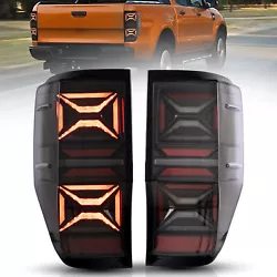 Feux arrière pour Ford Ranger 2012-2018. Feux de recul : LED. 1 x jeu de feux arrière. Matériau : ABS/PMMA/PC....