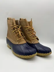 Mens L.L.Bean Boots Rubber Leather Lace Up 06009 Size 8 M (MADE IN USA) MINT. Condition is “Used”. Men’s size 8....