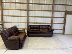 This leather sofa couch has been fully refurbished by the seller to ensure its quality and usability. With its...
