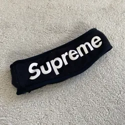 SUPREME FLEECE HEADBAND BLACK WHITE FW13. Condition is Pre-owned. Shipped with USPS Ground Advantage.