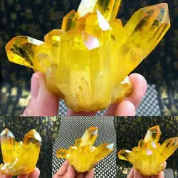 100% Natural quartz crystal rock stone healing. Material: Natural quartz crystal. This is a Raw Gemstone, in order to...