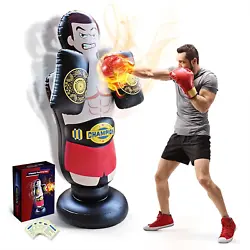 Heres why its a must-have - Real & Fun Kickboxing Pad: Our punching bag features a kickboxing pad that enhances your...
