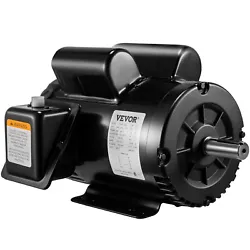 VEVOR 5 HP 230 volt compressor duty electric motor. This is a non-reversible motor and features counter-clockwise (CCW)...