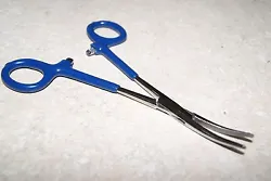 CURVED END HEMOSTAT PLIER NEW CLOCK TOOLS. Curved jaws. Can be utilized as a clamp, or 
