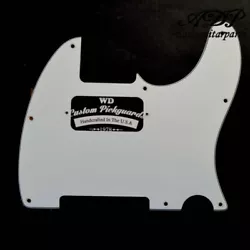 WD® Custom Pickguard For Fender® Telecaster® With Humbucker TV JONESwhite/black/whiteCe pickguard de remplacement...