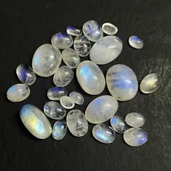 Gemstone Type Rainbow Moonstone. Gemstone Form Cabochon. Variety/Type Moonstone. Gemstone Shape Oval. Gemstone Creation...