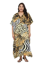 This simple random go to Kaftan is 100 % Polyester. Wear this kaftan to a casual evening out for drinks with friends,...