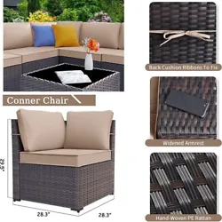 7 pice outdoor sofa patio set with fire pit.