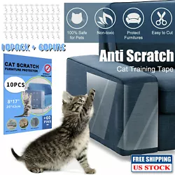 Cat Scratch Furniture Protector - Anti Scratch Furniture Protectors from Cats - Cat Scratch Deterrent Tape - Cat Couch...