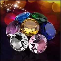 1 xCrystal Diamond Paperweight. Made of high qualityK9 artificial crystal, has good transparency and refraction....