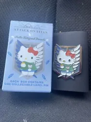 Attack on Titan Sanrio Hello Kitty and Friends Enamel Pin (Hello Kitty). Condition is New. Shipped with USPS Ground...