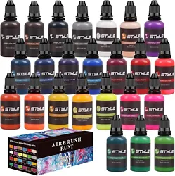⭐【Ready To Spray】 Airbrush paint uses better formula with proper ratio. Every airbrush color has wonderful...