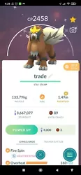Entei Shiny Legendary/ Légendaire Pokemon Go (Registred Or 30 Days).  1) After your purchase send me your trainer...