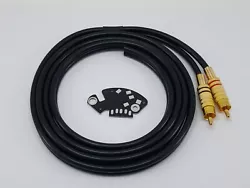 Câble Phono RCA pour platines Technics SL-1200, SL-1210, SL-1800. Compatible avec tous les modèles : MK2, MK3, M3D,...