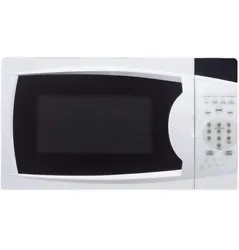 Magic Chef 700 Watt 0.7 Cubic Feet Microwave with Digital Touch, White. Condition is Used. Shipped with USPS Ground...