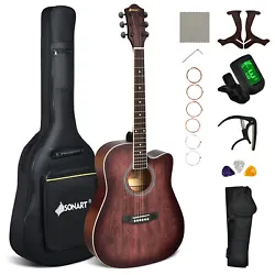 The digital tuner, enclosed and dust-proof pegs help you tune the guitar with ease. And it’s effortless adjust the...