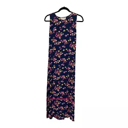 Embroidered Flowers and Sequins on band around hem.attached tie on back. 100% Rayon.