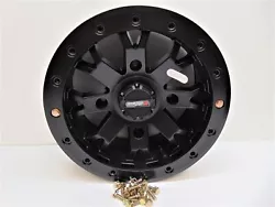 System 3 SB-4 Beadlock Wheel 14x7 4+3(+15mm) Offset 4/156 Matte Black.