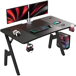 HLDIRECT- 47/55 inch Gaming Desk - Your indispensable game partner! ⭐Free Mouse Pad, Cup Holder & Headphone Hook...