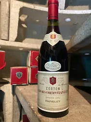 vin rouge, Bourgogne, Domaine Faiveley Corton Clos des Cortons Grand Cru 1991.
